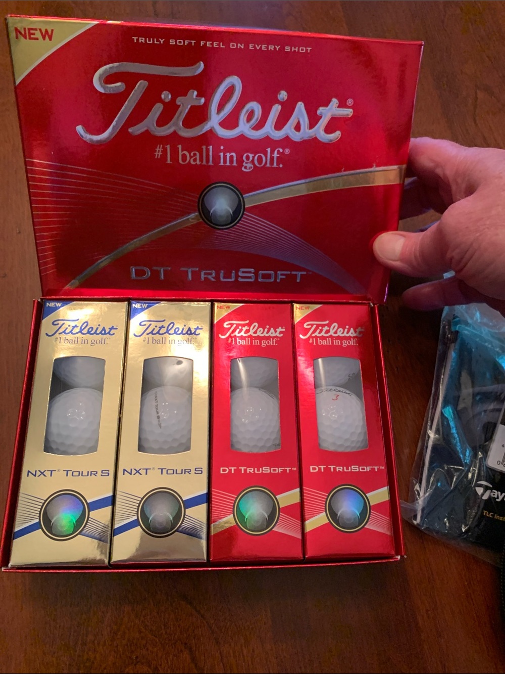 Golf Bundle NIB Titleist Collectible Golf Balls, CHAMP Brush, TM Torque Wrench - Picture 2 of 14